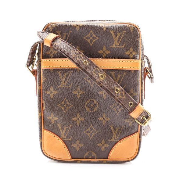 LOUIS VUITTON LV 路易威登 Danube 肩背包 棕色 原花帆布 M45266