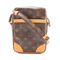 LOUIS VUITTON LV 路易威登 Danube 肩背包 棕色 原花帆布 M45266