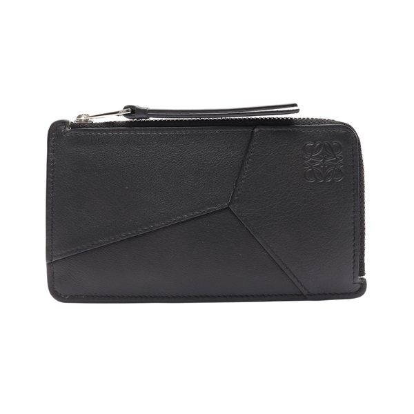 LOEWE 羅威 Puzzle Long Coin Cardholder 卡夾 黑色 牛皮 C510G17X05