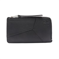 LOEWE 羅威 Puzzle Long Coin Cardholder 卡夾 黑色 牛皮 C510G17X05