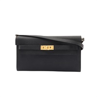 HERMES 愛馬仕 Kelly To Go 肩背包 黑色 Epsom牛皮 B刻 金扣 H080253CC