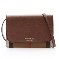 BURBERRY 巴寶莉 Hampshire WOC 肩背包 棕色 帆布 8046318