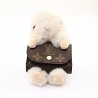 LOUIS VUITTON LV 路易威登 Cute Bunny 手袋吊飾 棕色 原花帆布 M03230