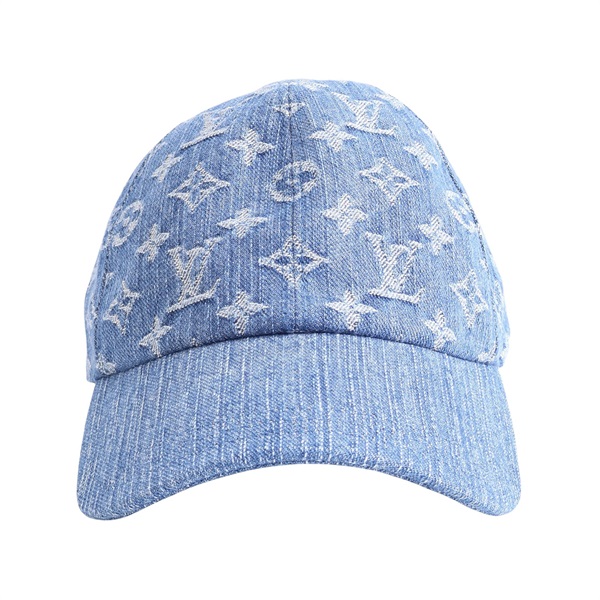 LOUIS VUITTON LV 路易威登 棒球帽 M 藍色 丹寧 M7942M