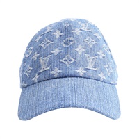 LOUIS VUITTON LV 路易威登 棒球帽 M 藍色 丹寧 M7942M