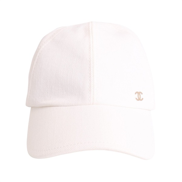 CHANEL 香奈兒 棒球帽 白色 棉布