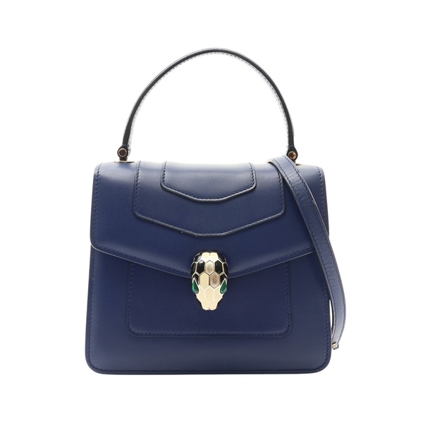 BVLGARI 寶格麗 Serpenti Forever 兩用包 皇家藍寶石色 牛皮 281252