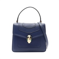 BVLGARI 寶格麗 Serpenti Forever 兩用包 皇家藍寶石色 牛皮 281252