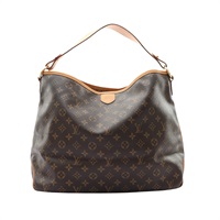 LOUIS VUITTON LV 路易威登 Delightful 肩背包 棕色 原花帆布 M40353