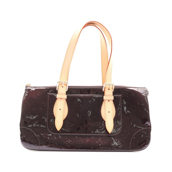 LOUIS VUITTON LV 路易威登 Rosewood Avenue 肩背包 酒紅色 Vernis 漆皮 M93510