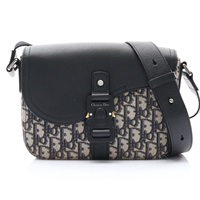DIOR 迪奧 Saddle Messenger 肩背包 黑色 牛皮/帆布 1ADPO0049YKS