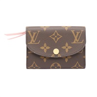 LOUIS VUITTON LV 路易威登 Rosalis 扣式 短夾 棕色 原花帆布 M41939