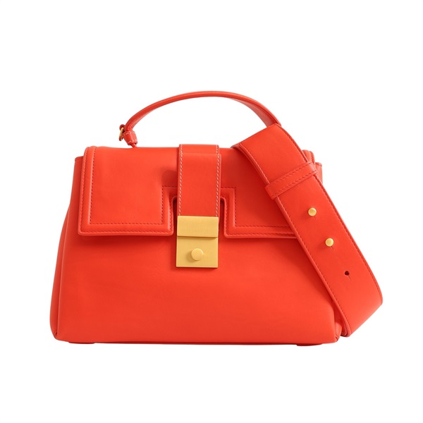 BOTTEGA VENETA BV 寶緹嘉 Piazza 兩用包 橘紅色 牛皮