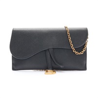 DIOR 迪奧 Saddle WOC 肩背包 黑色 牛皮 S5614CBAA