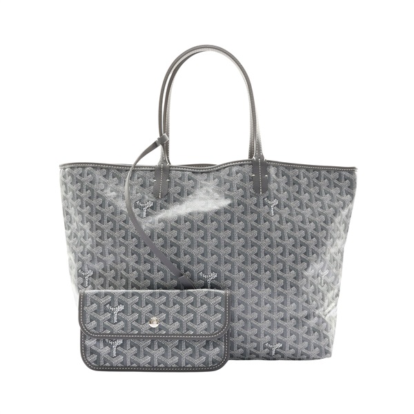 GOYARD 高雅德 Saint Louis PM 托特包 肩背包 灰色 Goyardine 帆布 STLOUIPMLTY