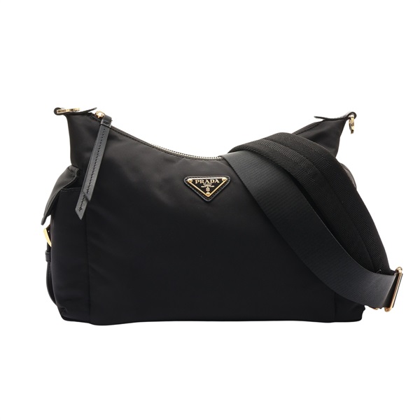 PRADA 普拉達 Prada Explore Re-Nylon 肩背包 黑色 尼龍 1BC264