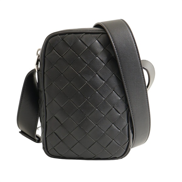 BOTTEGA VENETA BV 寶緹嘉 Intrecciato Travel 肩背包 黑色 牛皮 729296