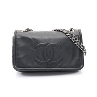 CHANEL 香奈兒 Timeless CC Flap 鍊帶 肩背包 黑色 荔枝紋牛皮 銀扣 A48800