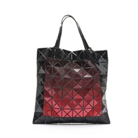 BAO BAO ISSEY MIYAKE 三宅一生 托特包 手提包 黑/紅色 PVC帆布 BB86-AG803