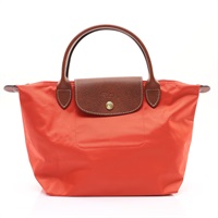Longchamp 瓏驤 Le Pliage Original 手提包 橘紅色 帆布 L1621089P94