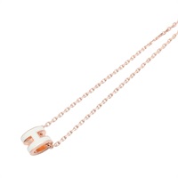 HERMES 愛馬仕 Mini Pop H 項鍊 白色琺瑯 金屬 H147992FO49